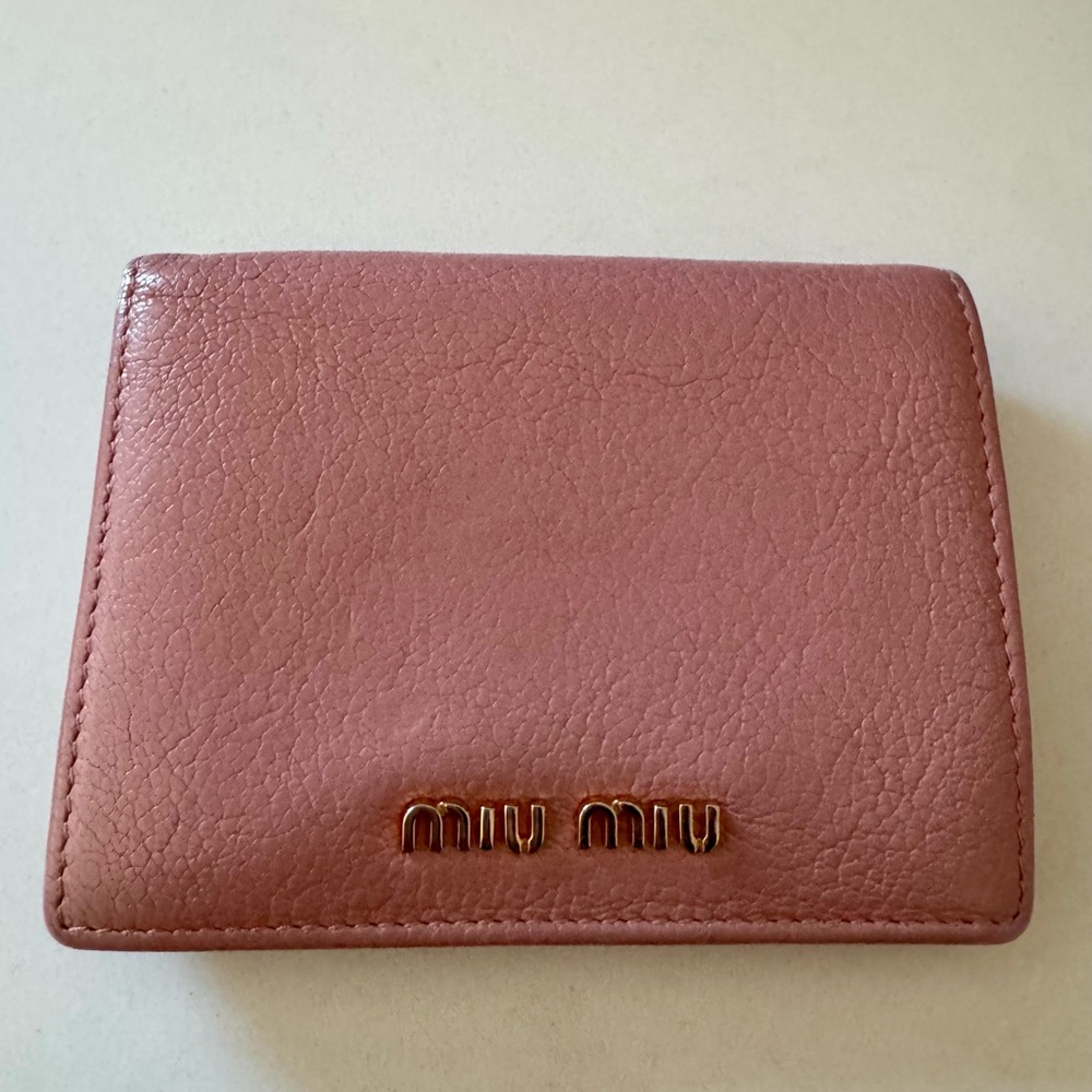 Miu Miu Blush Leather Wallet